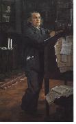 Valentin Serov Compositor Alexander Serov por Valentin Serov, 1887-1888 oil painting
